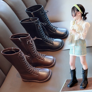 Bốt Bé Gái,Giày Bốt Martin Cổ cao  Nhung Cottong chất lượng cao