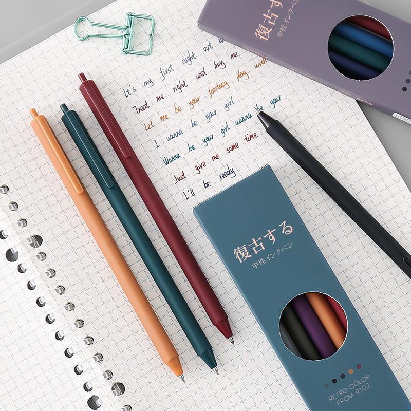 Bút mực gel dễ thương độc đáo phong cách Trung Hoa cổ điển nhiều màu