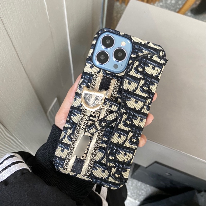 Ốp lưng Di.o.r. ví sang chảnh cao cấp dành cho 11Promax/Xs Max/X/8plus/7plus/12Promax/12Pro/12/11/13/13Pro/13Promax