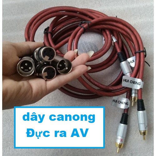 [Mã ELHACE giảm 4% đơn 300K] Dây  Canon Đực Ra AV dài 1M- dây cao cấp -Bh đổi mới