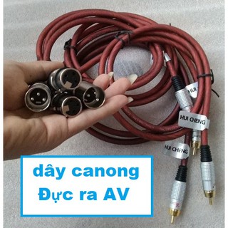Dây Canon Đực Ra AV dài 0,8m - hàng loại tốt