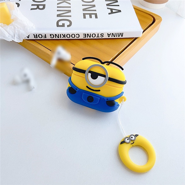Case Airpods 1/2/3/Pro hình Minion, Ốp Airpods ngộ nghĩnh - Mã TZAP367