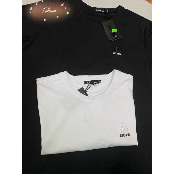 3 màu áo thun nam basic in logo nhỏ dễ phối đồ