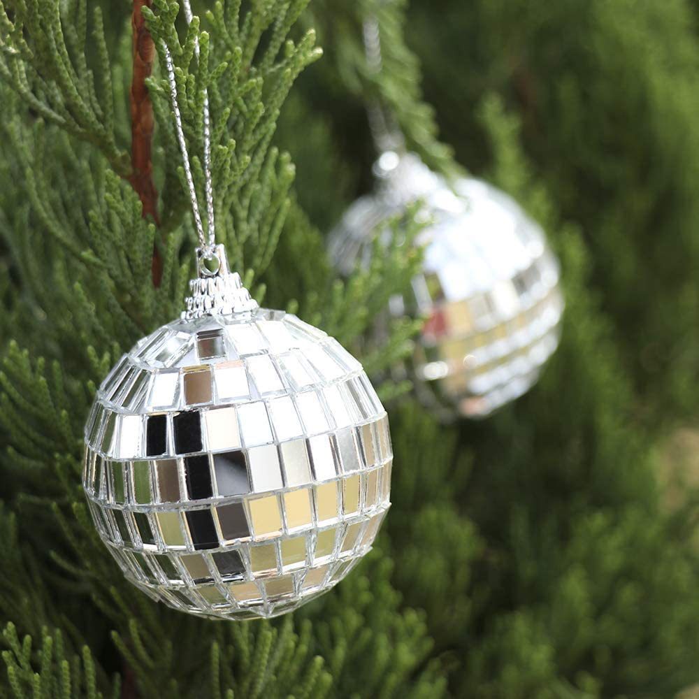Quả Cầu Disco Tráng Gương Phản Chiếu Dùng Trang Trí Tiệc Giáng Sinh