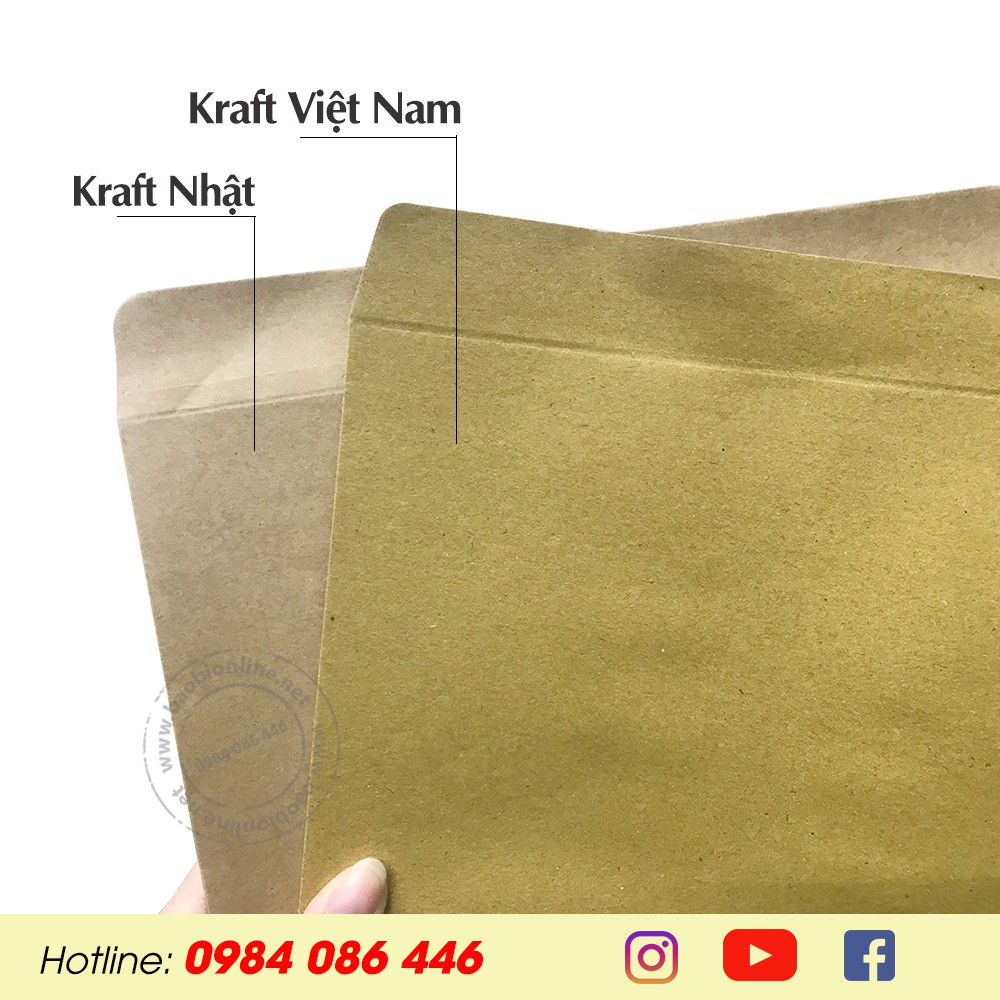 BAO THƯ GIẤY KRAFT NHẬT NẮP NGANG LÁN MỊN KHỔ A4 25 x 35 CM - BAOBIONLINE
