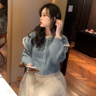 Áo khoác cardigan dệt kim cổ thuyền thời trang mùa thu hàng mới dành cho nữ 2021