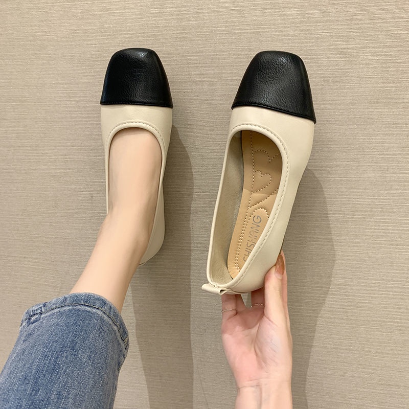 IELGY Giày đế mềm màu trắng dễ phối đồ dành cho nữ