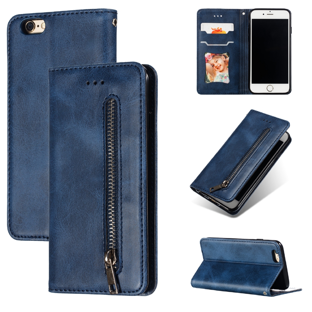 Ốp lưng da PU kèm ví nắp gập dành cho điện thoại iPhone 7 8 Plus X XS | BigBuy360 - bigbuy360.vn