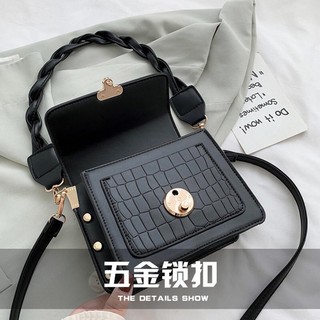 Túi Đeo Chéo Da Cá Sấu 2 Trong 1
