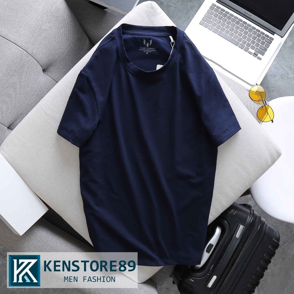 Áo thun nam cổ tròn MÀU TRƠN BASIC MARC 100% cotton compact cao cấp KENSTORE89 ATP116