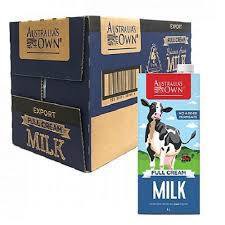 (hỏa tốc giao ngay) Thùng 12 hộp = 12 lít Sữa Tươi Tiệt Trùng Nguyên Kem Úc