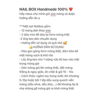 Nail Box Móng úp thiết kế đen huyền bí