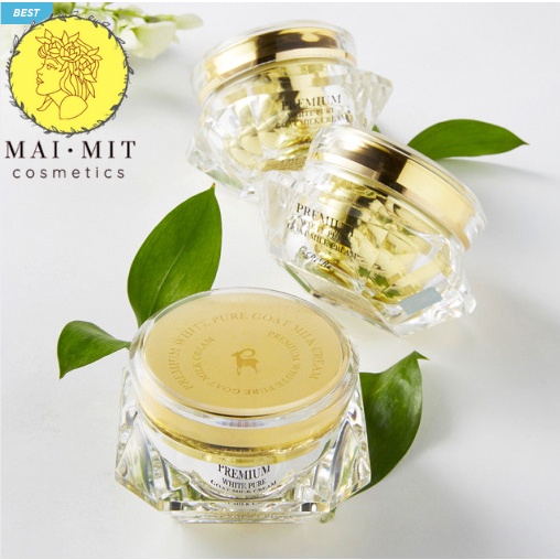 Kem sữa dê Rire Premium White Pure Goat Milk Cream giúp dưỡng ẩm, trắng sáng mịn màng cho làn da