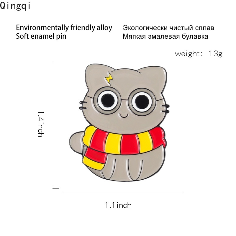 Trâm cài áo Miss Zoe hình mèo hoạt hình dễ thương