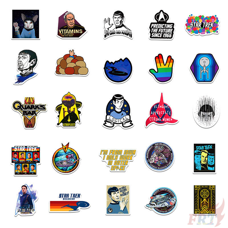 ❉ Star Trek Series 04 Stickers ❉ 50Pcs/Set DIY Fashion Luggage Laptop Skateboard Doodle Decals Stickers