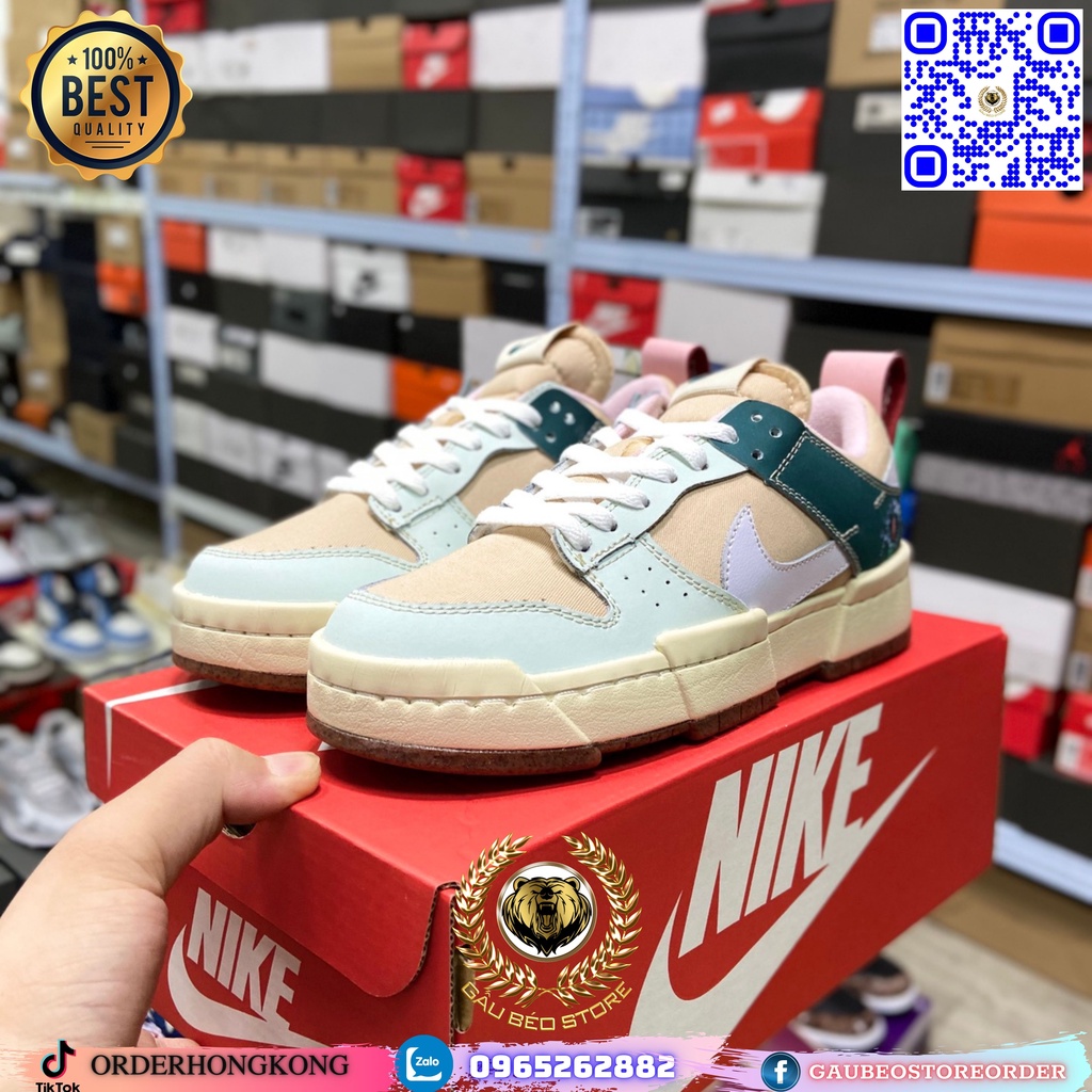 DM6866-210 Nhận Order Hỗ Trợ Free Ship Giày Best Quality Sneaker ***Nike Dunk Low Disrupt