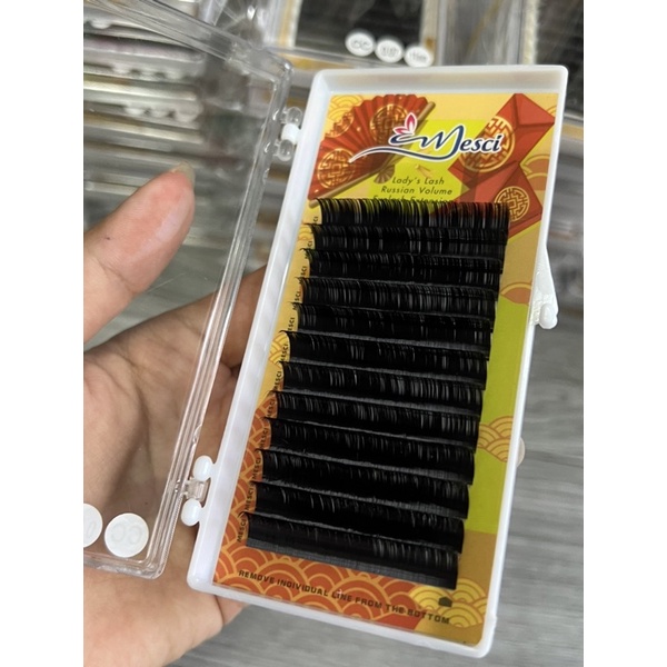 Lông mi nối Mesci 0.07 C, 0.07 Cc, 0.07 D  - mi khay