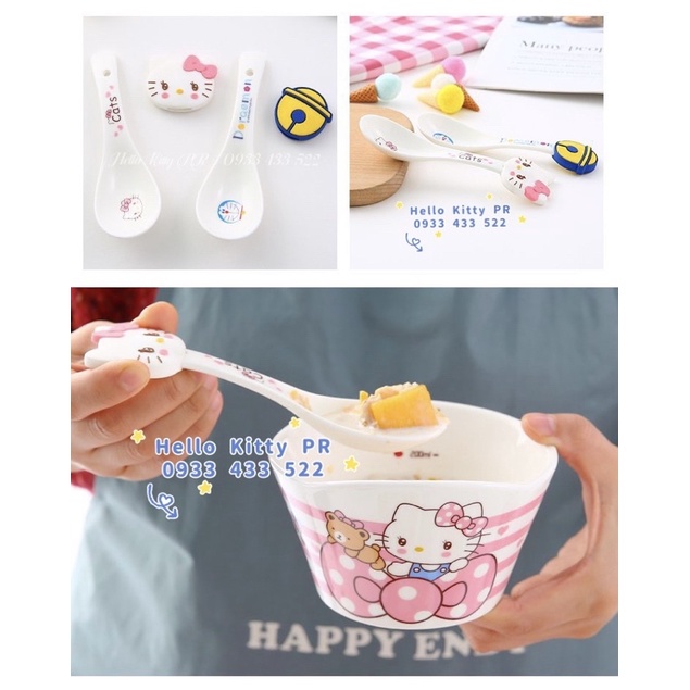 Tô sứ mini Hello Kitty - Doraemon Doremon