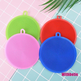 Miếng Silicone Rửa Chén Hình Tròn Tiện Dụng
