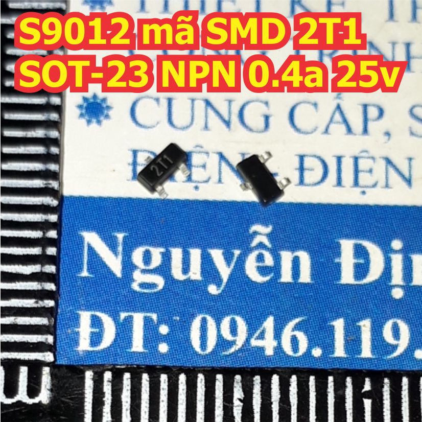 50 con S9012 mã SMD 2T1 SOT-23 chân dán NPN-TRANS loại thuận kde1540