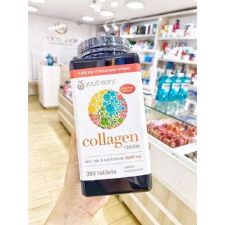 Viên uống collagen + biotin youtheory 390 viên
