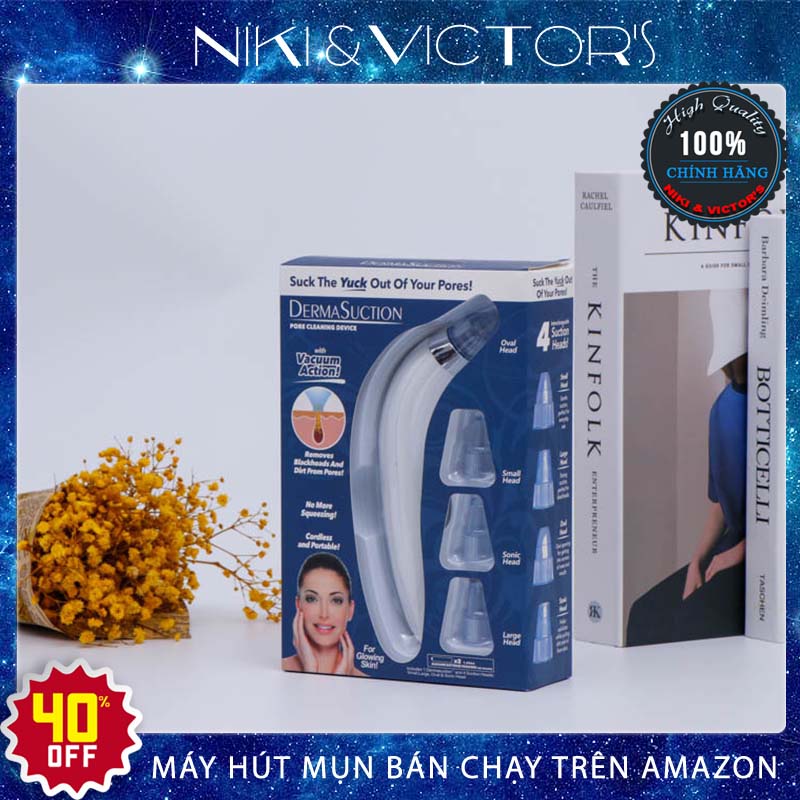 Máy Hút Mụn Đa Năng Mini Cầm Tay Cao Cấp 2 Chế Độ Với 4 Đầu Hút - Hút Sạch Mụn Cám, Mụn Đầu Đen Làm Sạch Lỗ Chân Lông