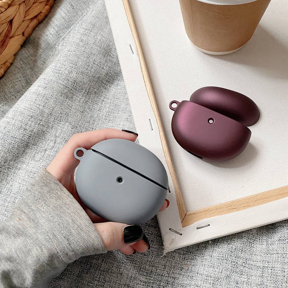 For OPPO Enco Air Matte Case Solid color anti-drop Hard headphones PC Plastic Accessories Charging box