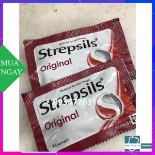 Kẹo ngậm Strepsils ( gói 2 viên ngậm)