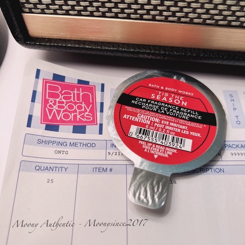 Tinh dầu khử mùi làm thơm xe hơi và case nước hoa xe hơi  Bath  And Body Works