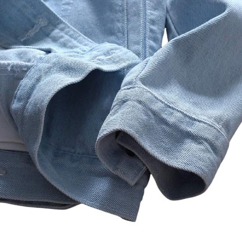 Áo khoác jean nam phom đứng, vải dày, phong cách Hàn Quốc, vải dày dặn, đường may sắc sảo