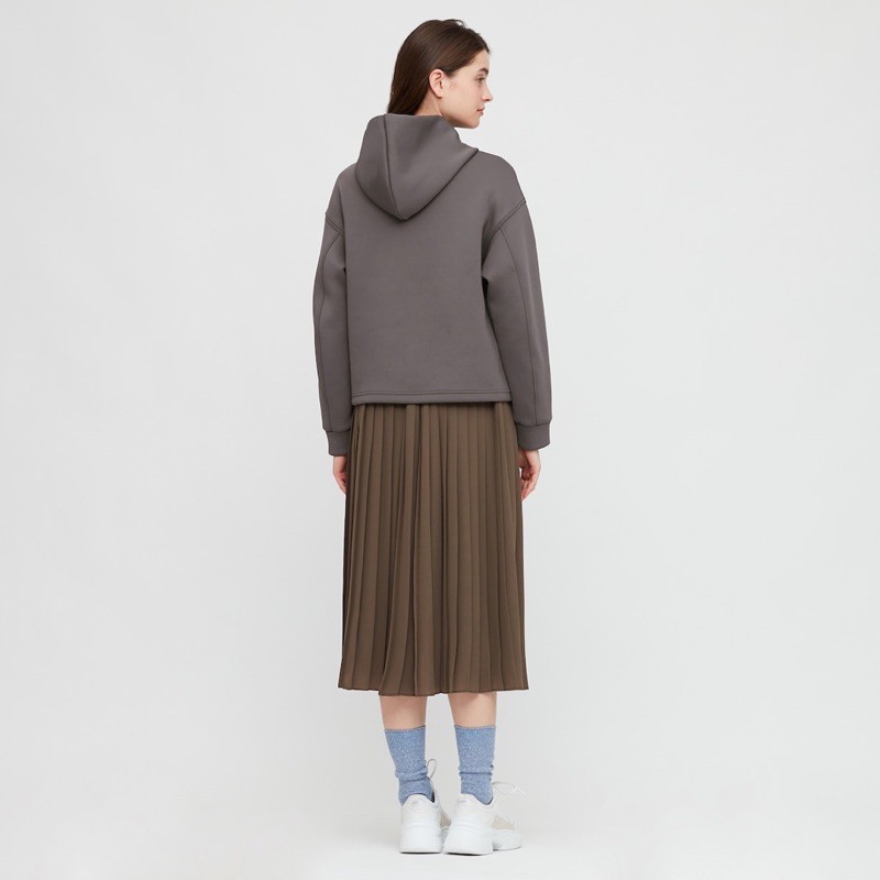 Áo nỉ hoodie nữ có mũ dài tay Uniqlo chất dày xịn mịn