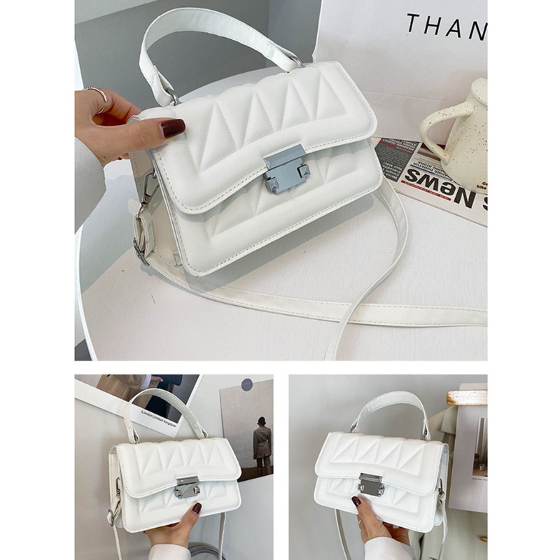 Túi Đeo Chéo Da PU Hình Vuông Phong Cách Cổ Điển Dành Cho Nữ