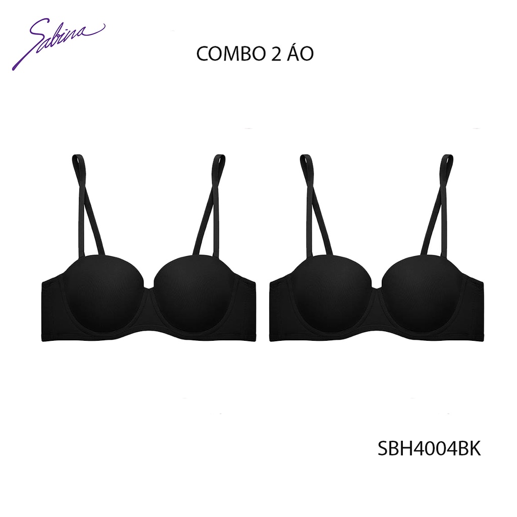 Combo 2 Áo Lót Mút Vừa Nâng Ngực Chỉnh 7 Kiểu Dây Soft Doomm 7 Ways Màu Da Hoặc Màu Đen By Sabina SBH4004