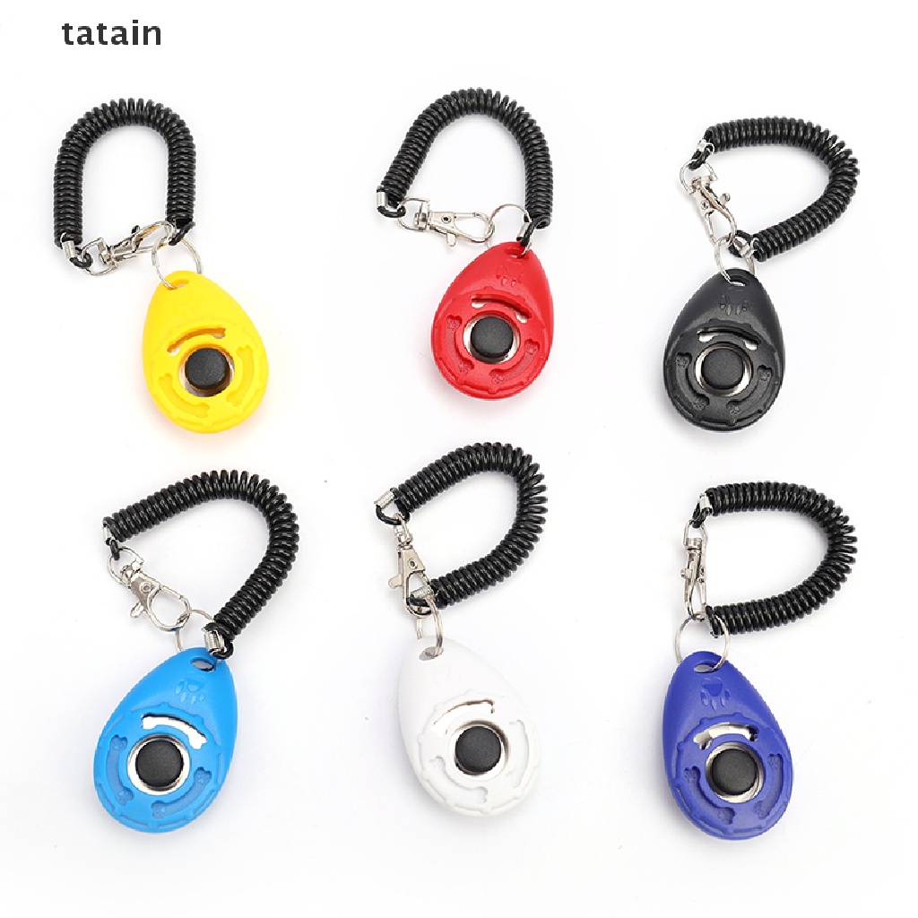 Nút bấm kèm vòng đeo tay huấn luyện thú cưng mèo con/chó con