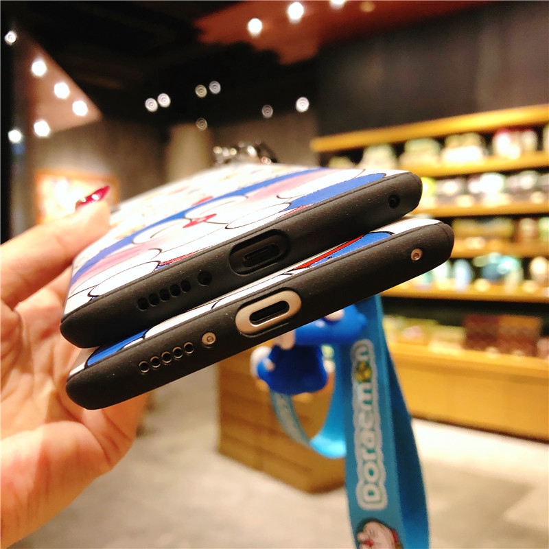 Ốp điện thoại TPU mềm có dây đeo và móc khóa cho OPPO A52 A92 A31 A91 2020 A1K A3s A5s A7 A12e F11 Pro Realme 6i 5i 5s XT C1 C2 Pro | BigBuy360 - bigbuy360.vn