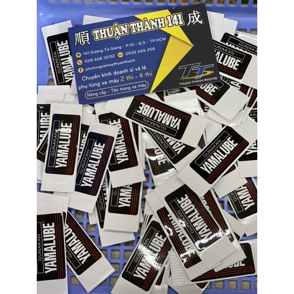 Tem nắp chụp bơm nhớt yaz - tem yamalube yaz125