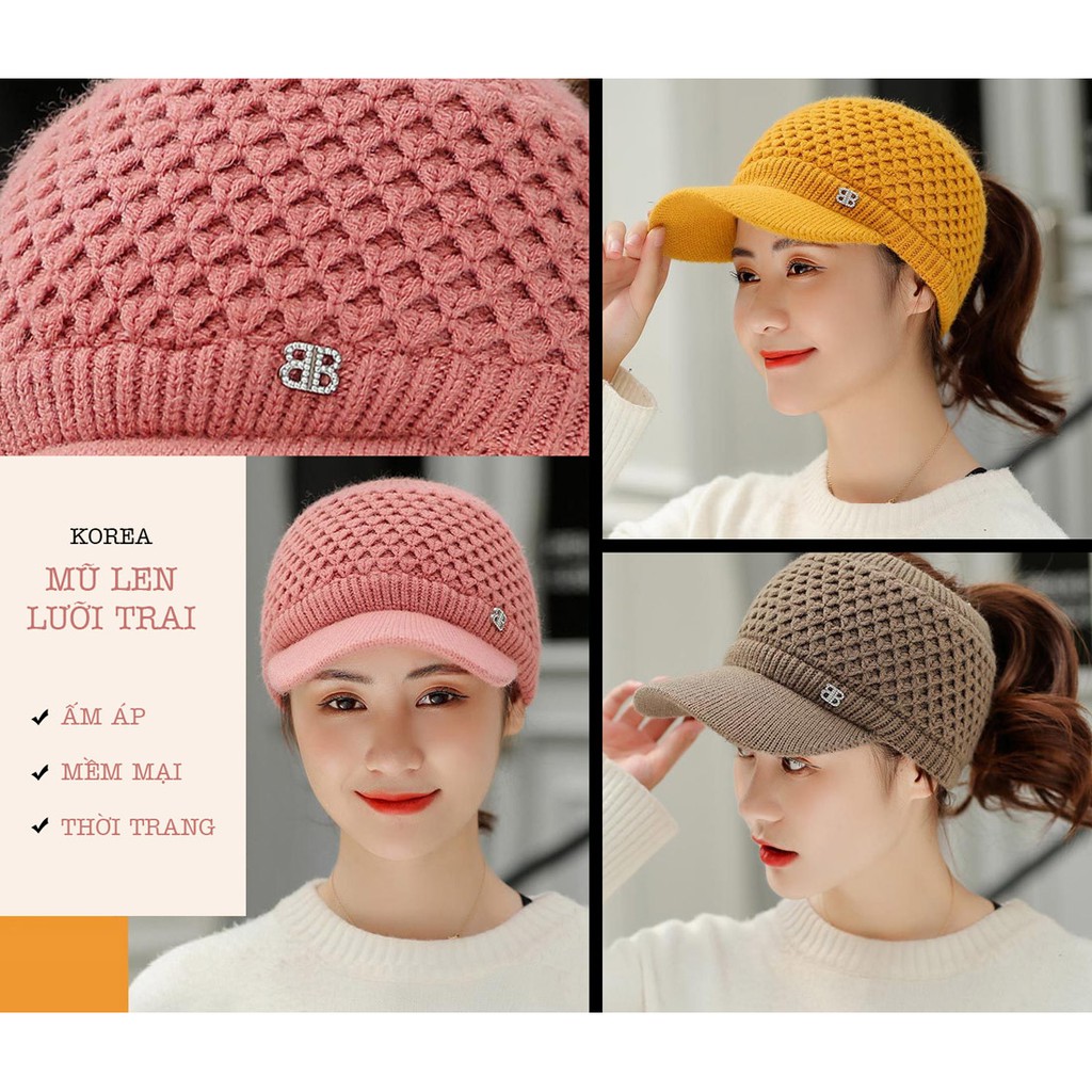 Nón Kết Mũ Len Korea Thời Trang Chất Đẹp P1904