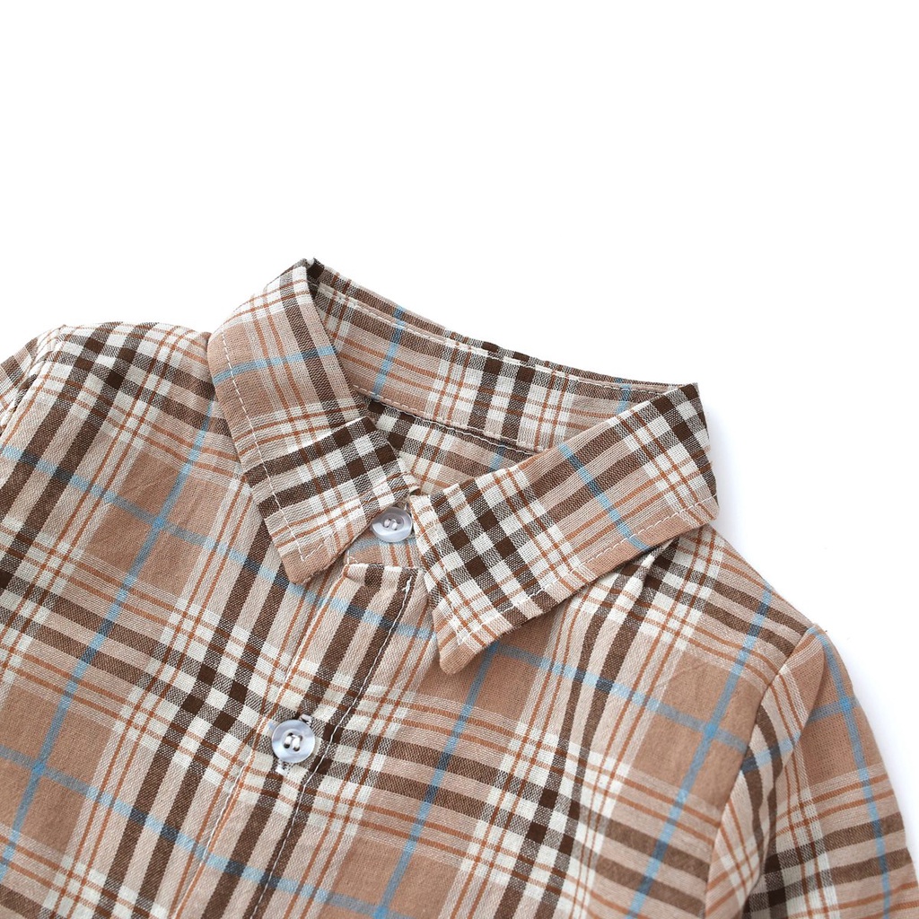 Áo liền quần SANLUTOZ cotton tay dài thời trang mùa thu dành cho bé trai