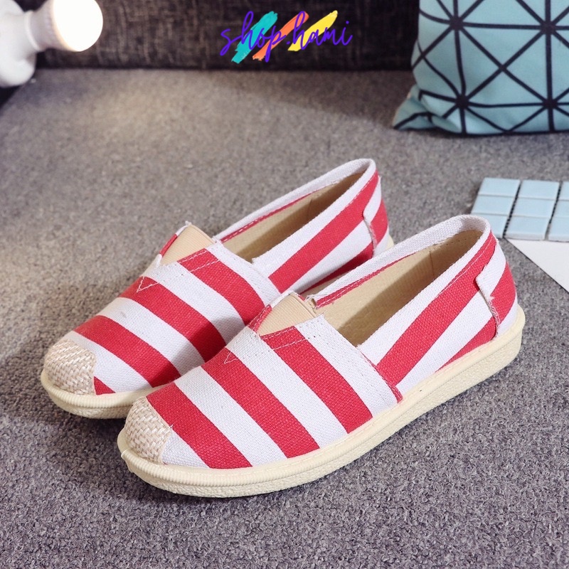 Giày Slipon Nữ Đẹp Với Nhiều Họa Tiết Siêu Xinh Có Đủ Size Từ 35-40 SHOP HAMI G10