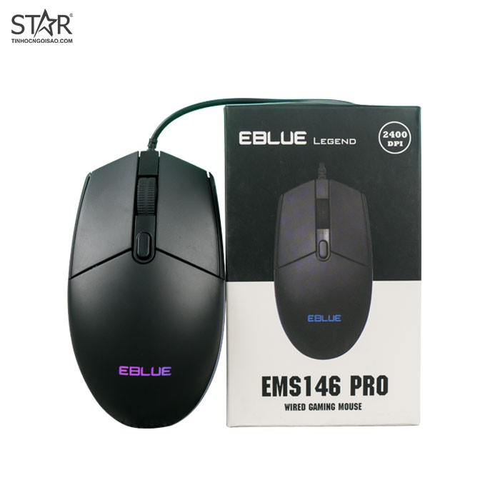 Chuột có dây văn phòng - chuột chuyên game EBlue EMS146 PRO LED - USB