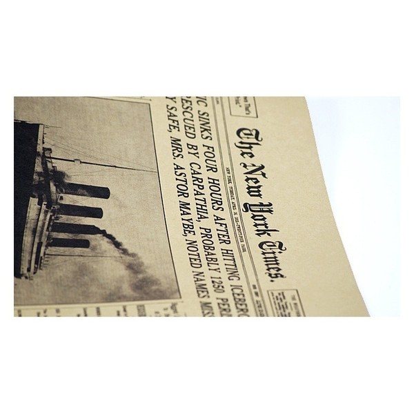 Poster hình tờ báo New York Times cổ điển