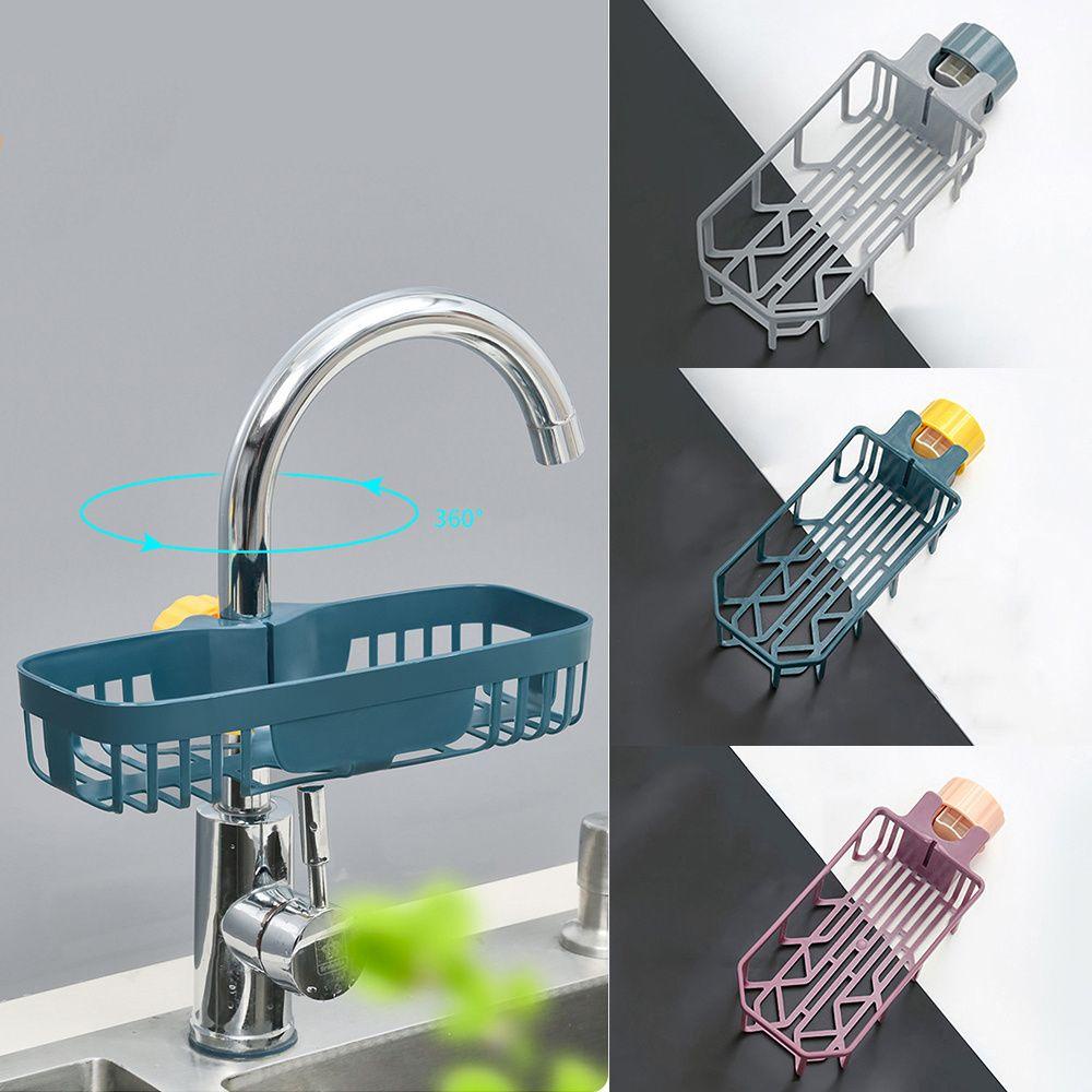 KUNHEV Giá Đỡ Đựng Mút Rửa Chén / Khăn Lau Chùi Ráo Nước Đa Năng Gắn Vòi Nước