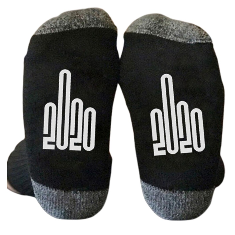 Youyo Vớ Thuyền Cotton Màu Tương Phản In Hình Ngón Giữa Vui Nhộn Phong Cách Harajuku Thoáng Khí Cho Nam Và Nữ