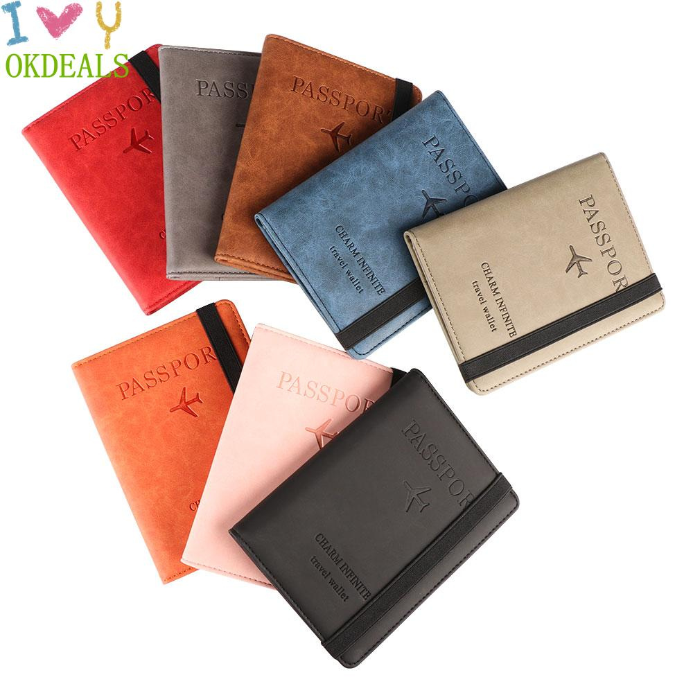 Ví Da Đựng Hộ Chiếu Thẻ Tín Dụng Nhiều Màu Sắc Siêu Mỏng