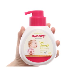 Bọt tắm gội thiên nhiên Mamamy, ngừa hăm, rôm sảy 400ml an toàn cho trẻ sơ sinh
