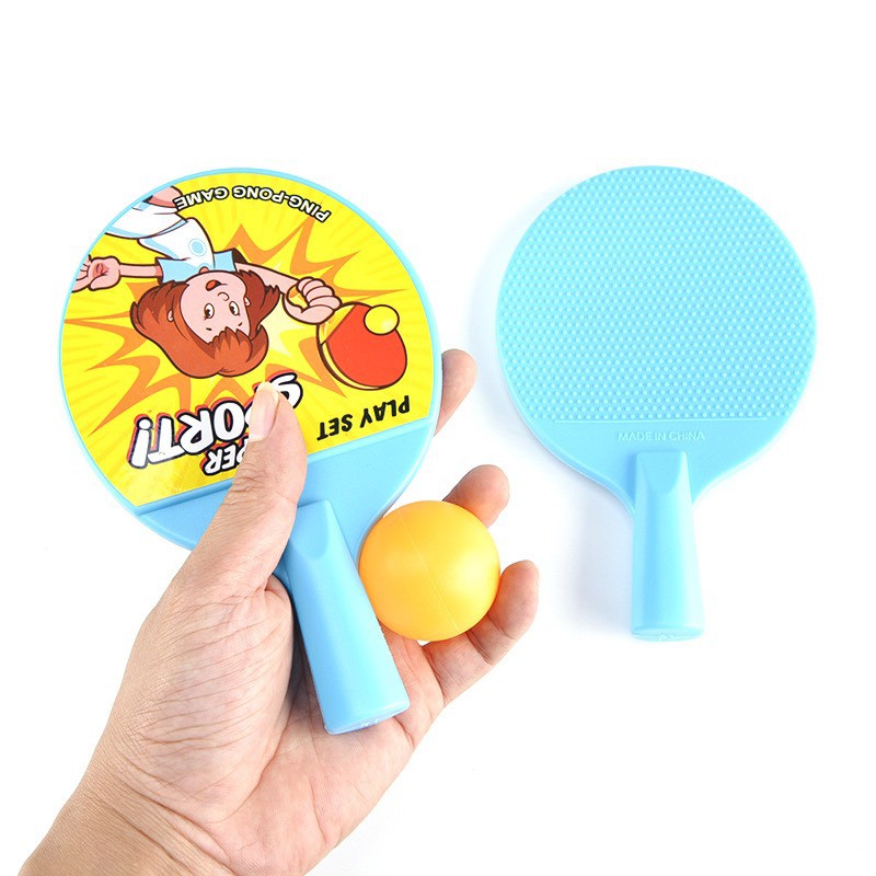 Bộ 2 vợt bóng bàn kèm theo 2 bóng cho bé - Đồ chơi bóng bàn Ping Pong cho bé MH:9000000059