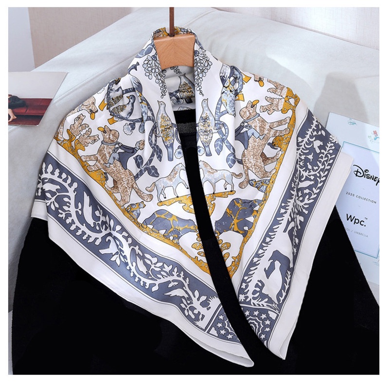 Khăn Choàng Chống Nắng In Họa Tiết Thời Trang 90cm(35.4inch) Tudung WJ1007-08-01