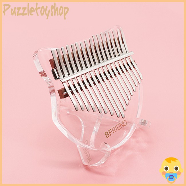 PZ 17-key Acrylic Kalimba Fox-shape Thumb Piano with Tuning Hammer