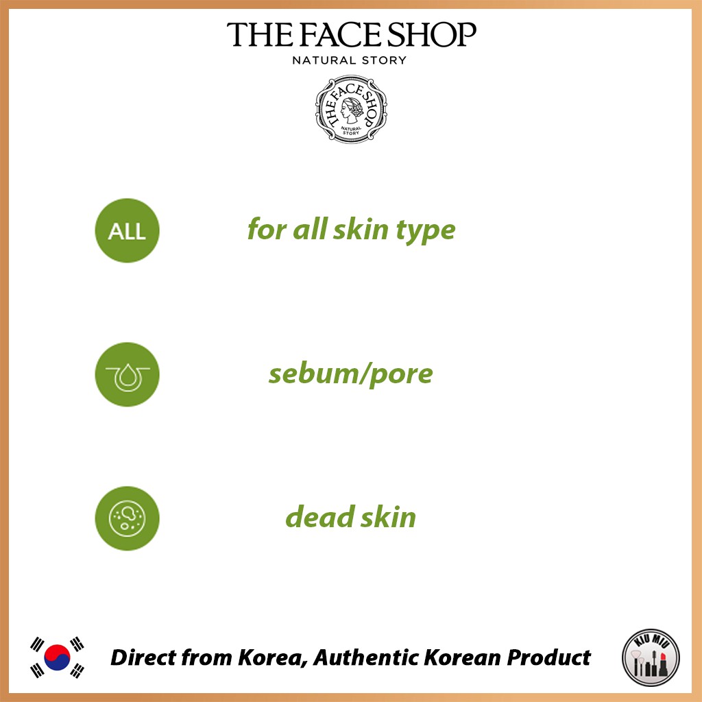 THE FACE SHOP JEJU VOLCANIC LAVA Deep Pore-cleansing Foam Scrub 140ml *ORIGINAL KOREA*