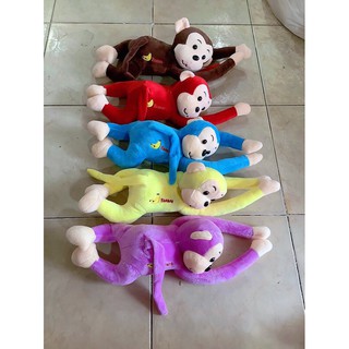 Gấu bông khỉ nằm 35cm cao cấp,lông nhung mịn